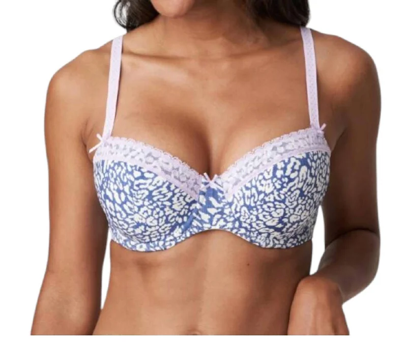 Women's Wedding Apparel Twist - Lari Padded Balcony Bra In Pastel Denim