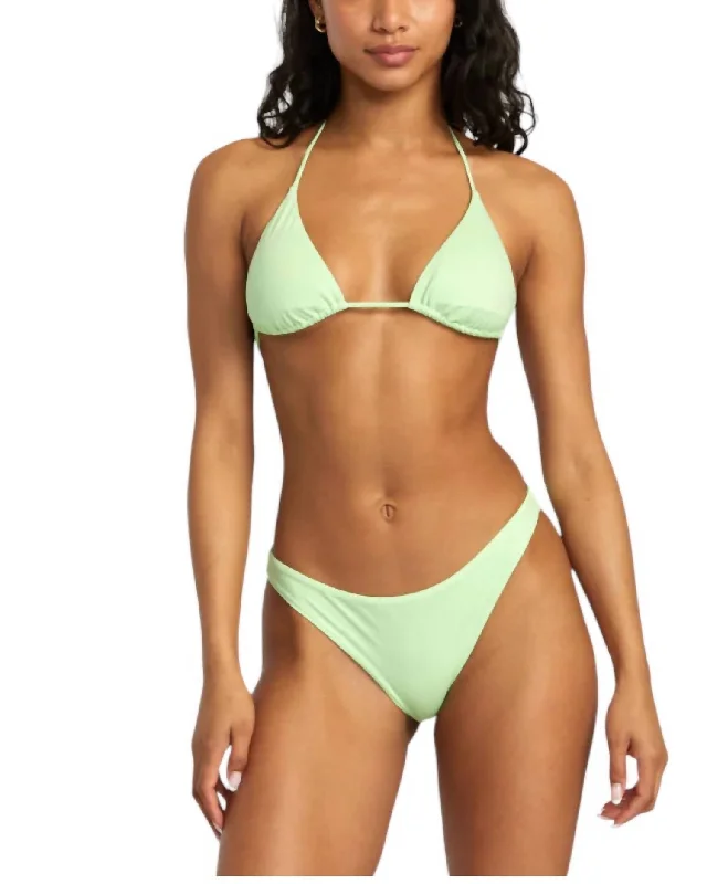 Women's Travel Garments Solid Medium Bikini Bottom In Glow