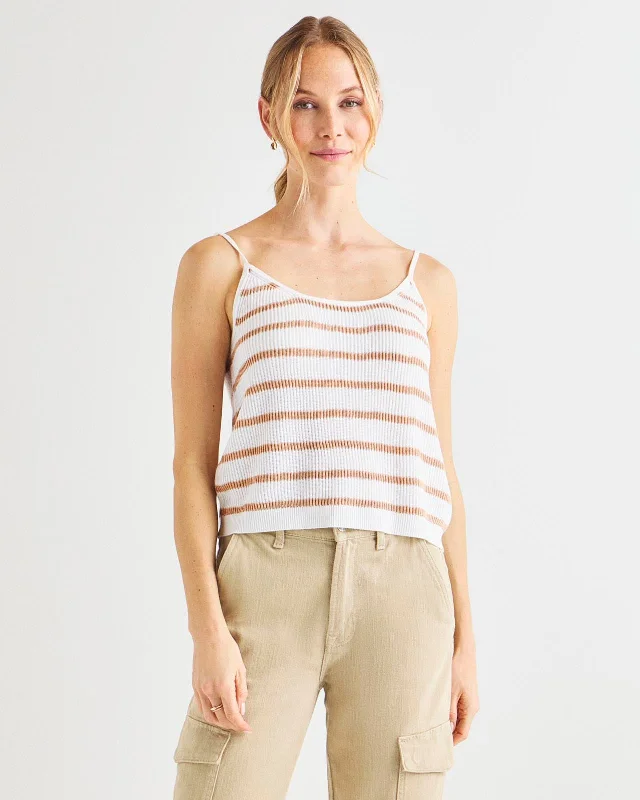 Women's Night-Out Clothes Cashblend Luna Stripe Sweater Tank