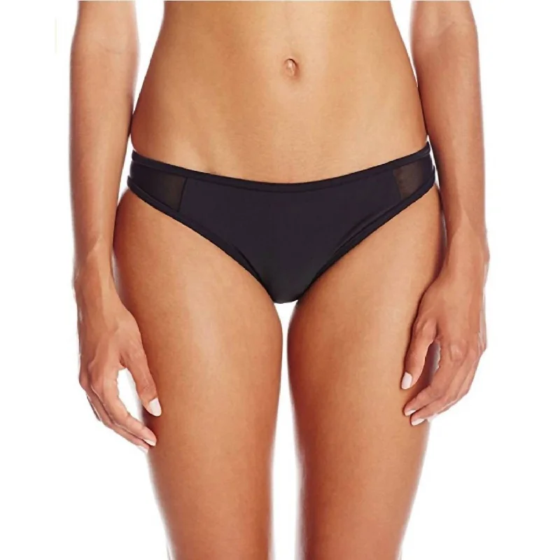 Elegant Women's Evening Garments Bottom's Up Sport Mesh Bikini Brief In Black