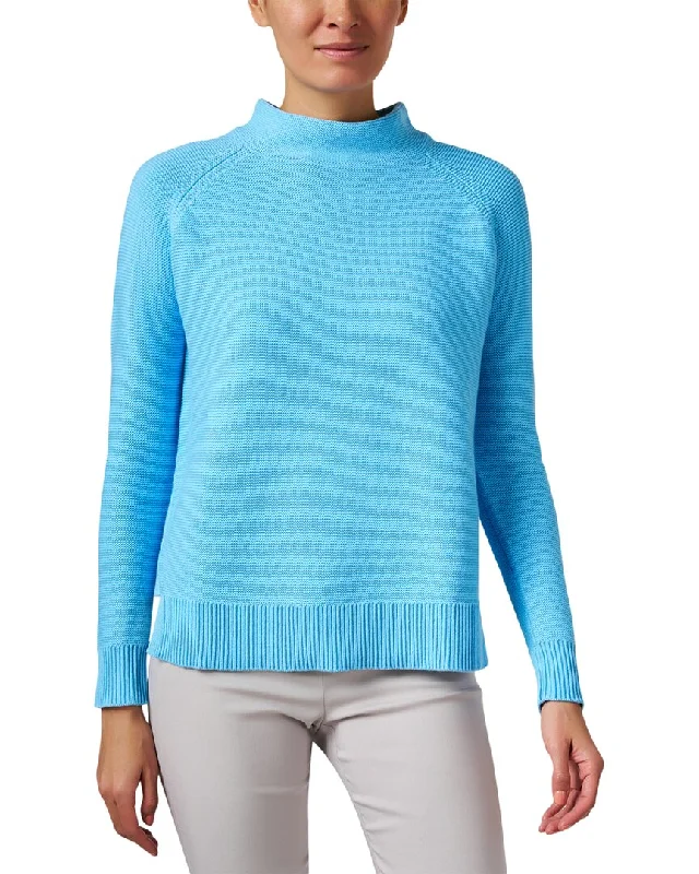 Women's Trendy Casual Clothes Kinross Garter Stitch Cotton Sweater