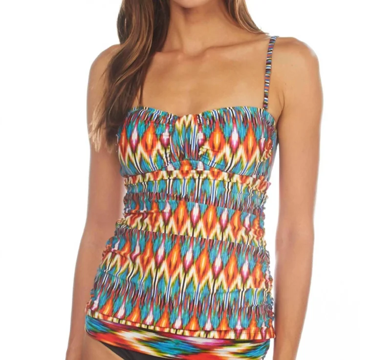 Charming Everyday Clothing For Women Bandeau Tankini Top In Upon The Horizon