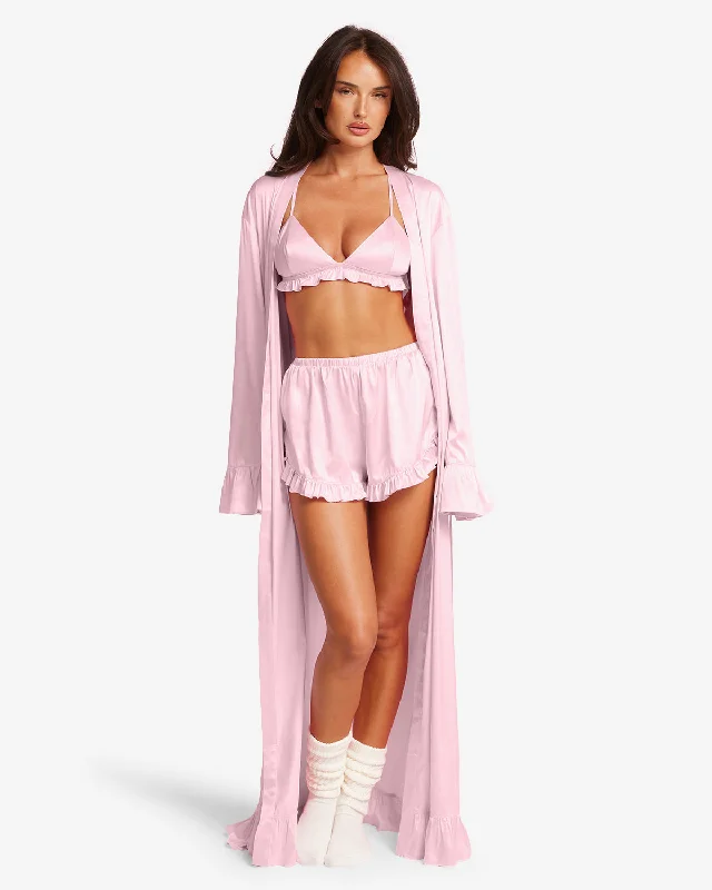 Women's Comfortable Clothes For Weekends Sleep Frill Robe | Blossom