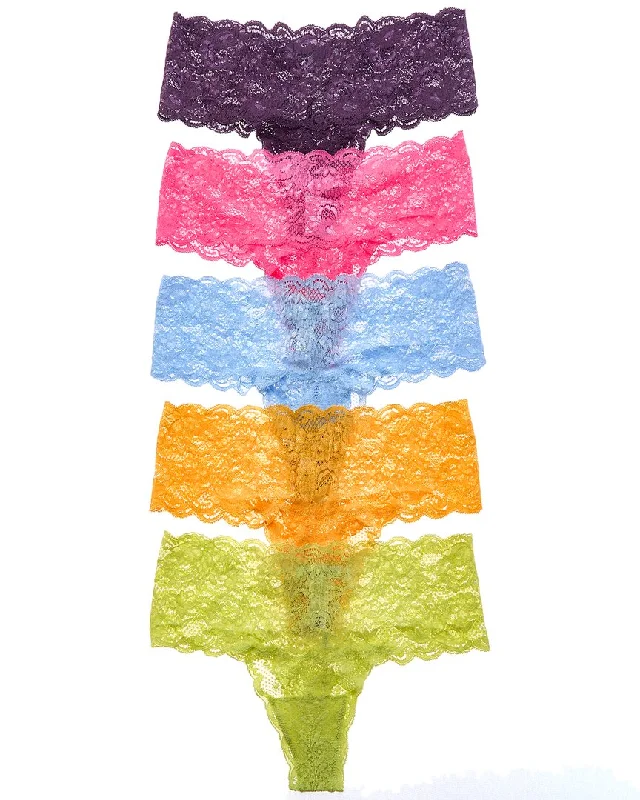 Women's Vacation Garments Cosabella 5pk Never Say Never Comfie Thong