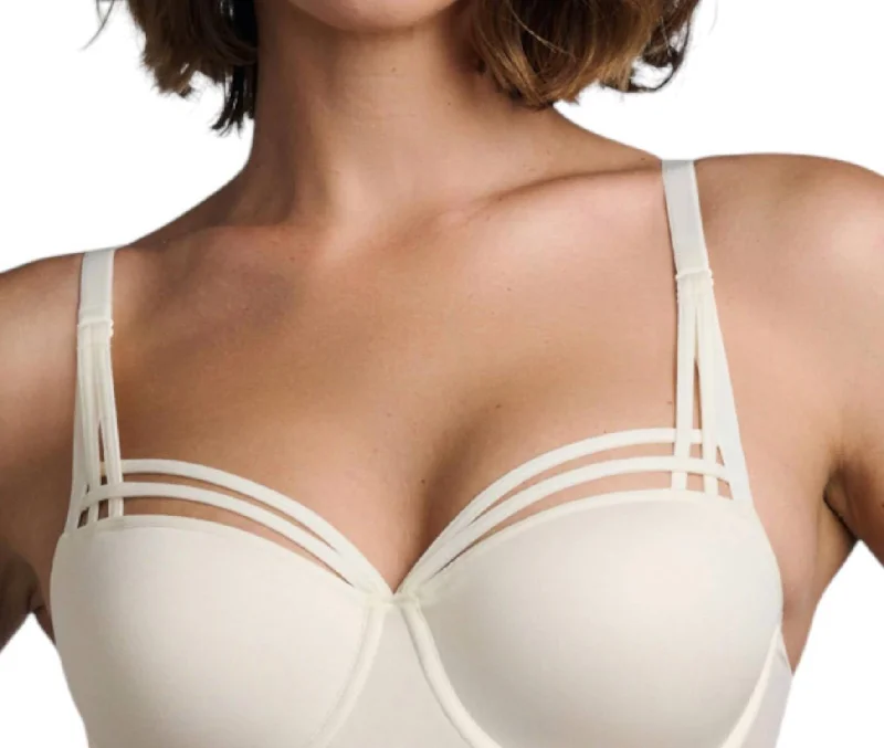 Formal Clothing For Women Sale Dame De Paris Padded Balcony Bra In Ivory