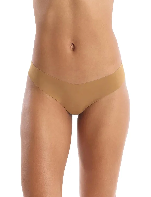 Sustainable Women's Apparel Low Rise Thong Panty In Caramel