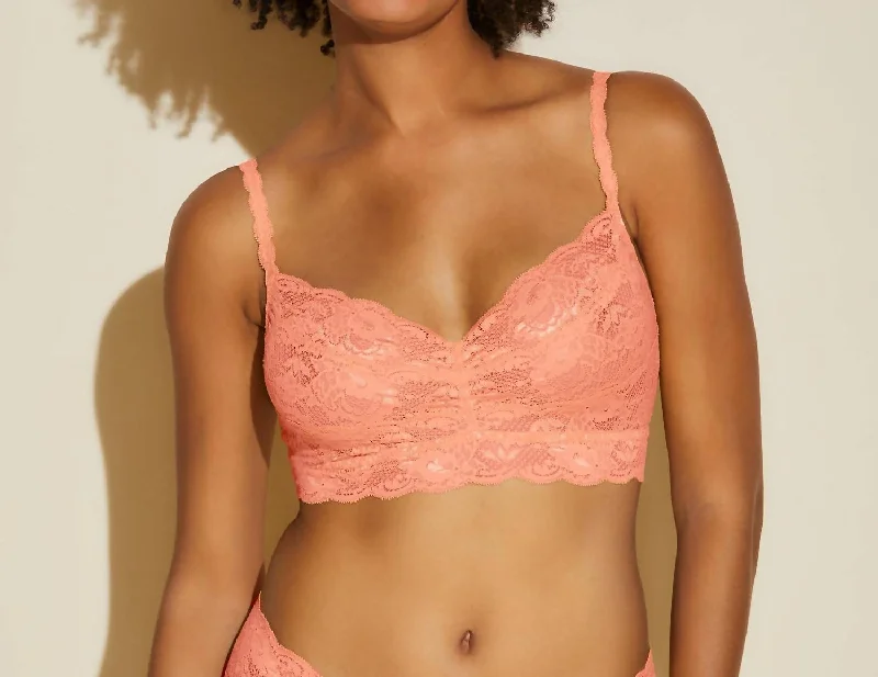 Chic Clothes For Women Women's Never Say Never Sweetie Bra In Coral Breeze