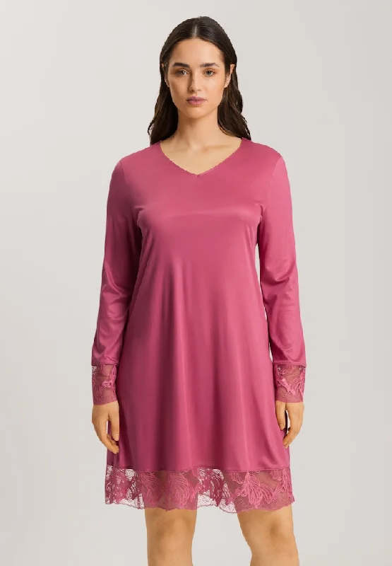 Affordable Women's Apparel Eva - Long-Sleeved Nightdress 95cm