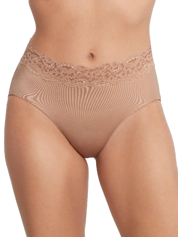 Stylish Outerwear Clothes For Women Camio Mio Women's Shine Brief With Lace