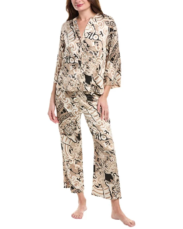 Women's Wardrobe Apparel N Natori 2pc Shirt & Pant Set