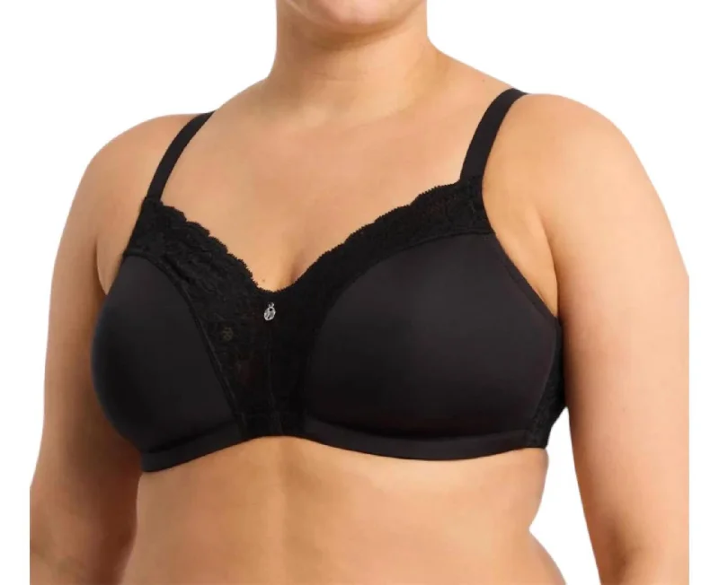 Women's High-Fashion Attire Wire-Free Dream Bra In Black