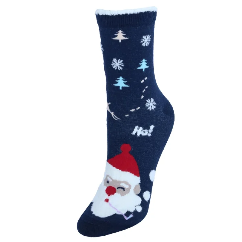 Women's Sporty Chic Clothes Women's Christmas Santa Claus Crew Socks (1 Pair)