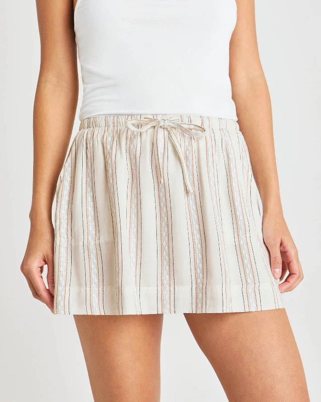 Women's Plus-Size Apparel Alice Striped Mini Skirt