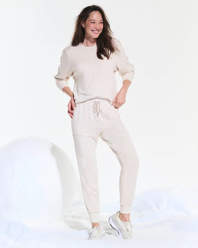 Women's Plus-Size Casual Outfit Soft Fleece Plush Jogger