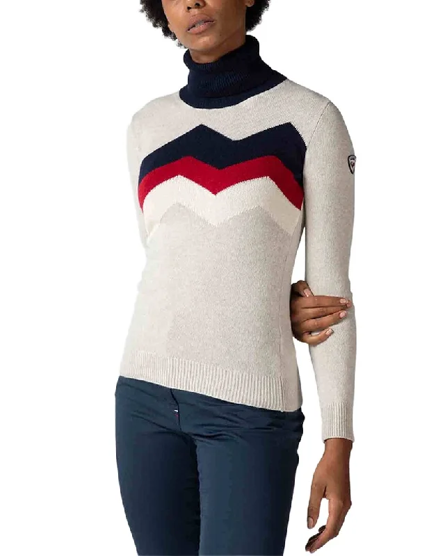 Women's Vintage-Inspired Outfit Rossignol Mountain Wool & Cashmere-Blend Sweater