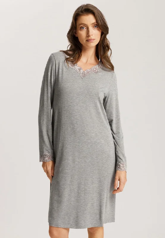 Women's Trendy Activewear Apparel Natural Elegance - Long Sleeved Nightdress 100cm