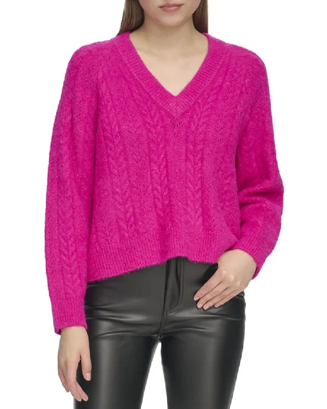 Women's Evening Outfit DKNY Novelty Knit Sweater