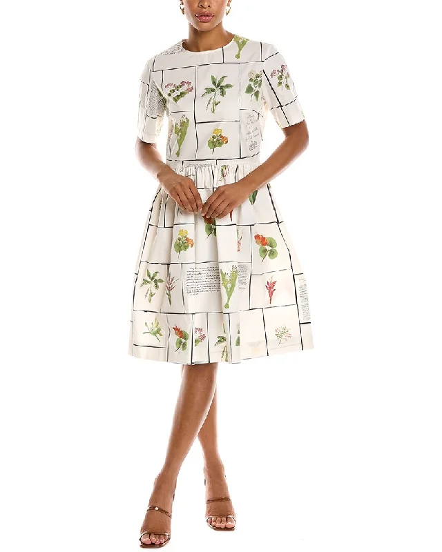 Affordable Luxury Women's Apparel Oscar de la Renta A-Line Dress