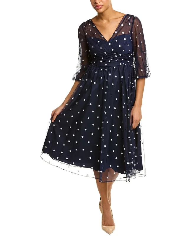 Women's Seasonal Apparel Adrianna Papell Polka Dot A-Line Dress