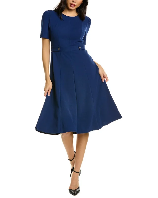 Women's Formal Event Attire London Times Side Tab A-Line Dress