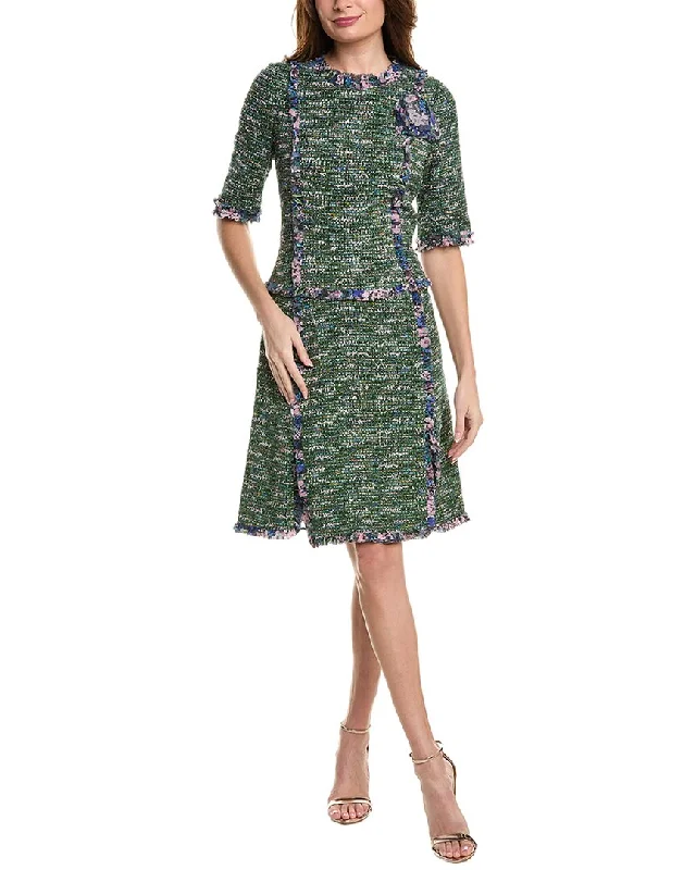 Fashionable Women's Clothing Teri Jon by Rickie Freeman Tweed A-Line Dress