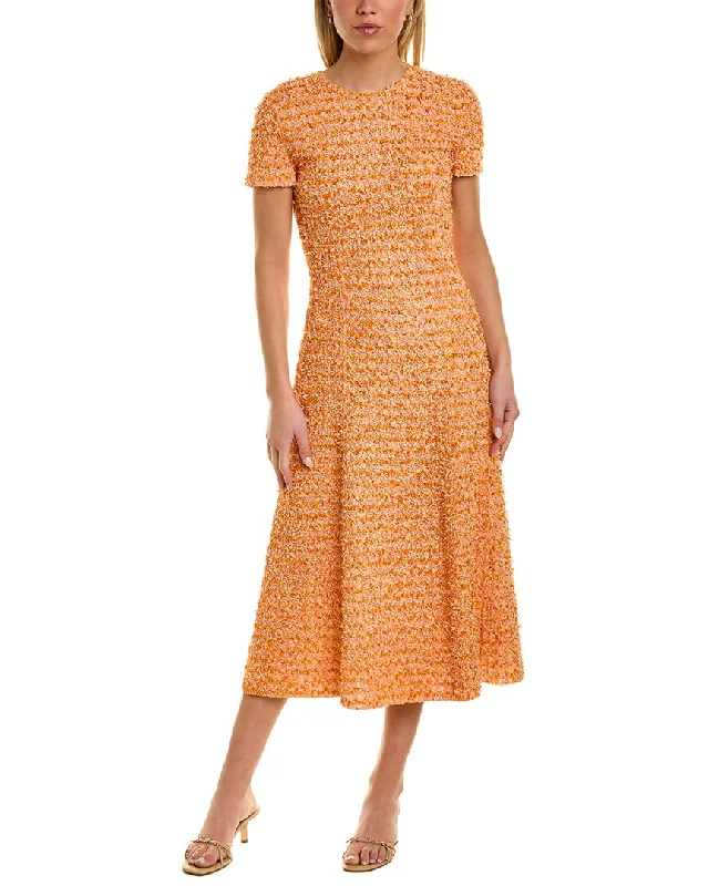 Women's High-Fashion Garments St. John Textured A-Line Dress