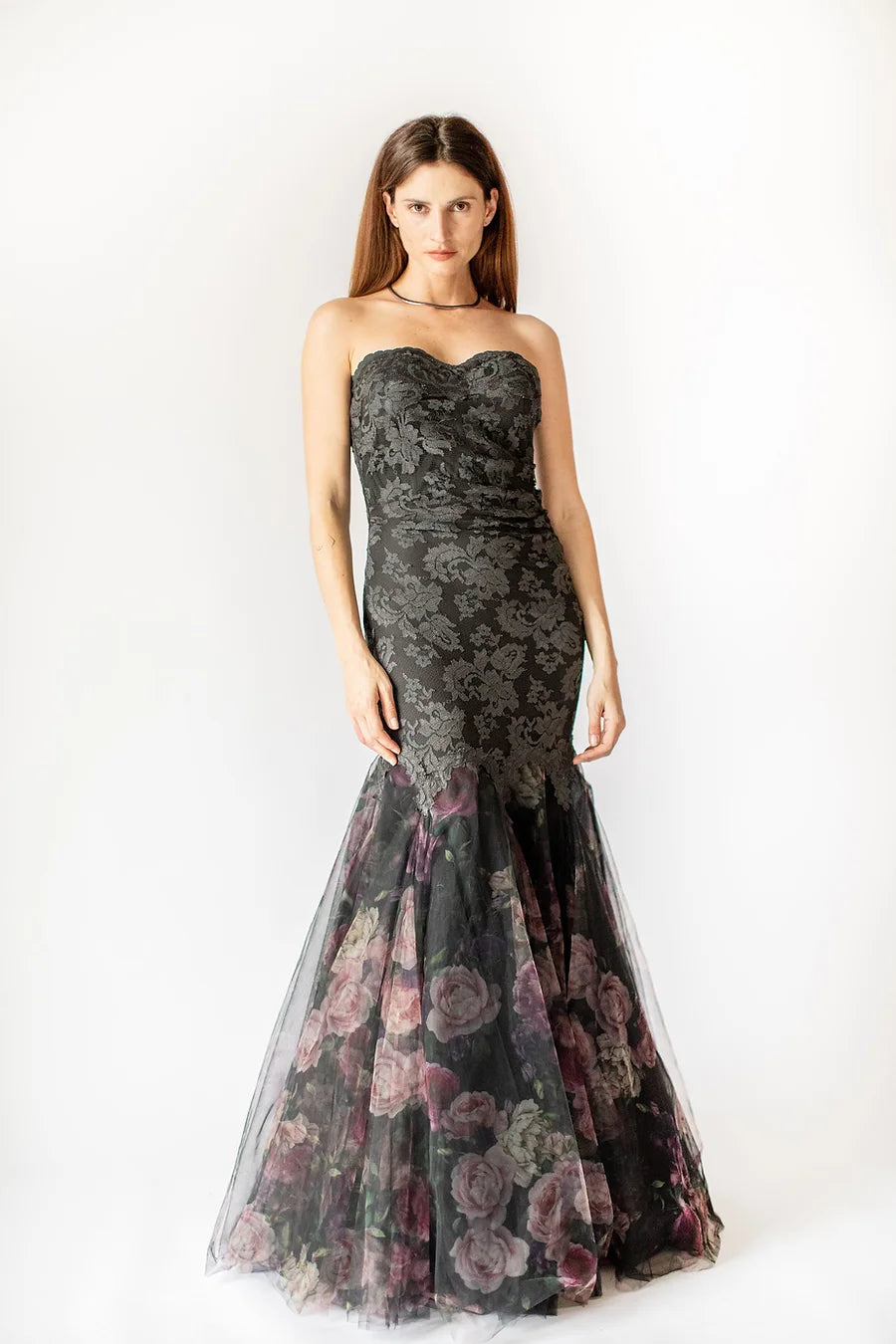 Fashion-forward Women's Clothing Floral Dreams Mermaid Lace Gown - Multi