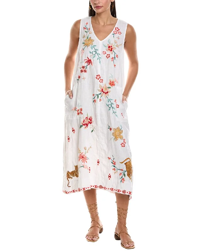 Comfortable Loungewear for Women Johnny Was Linen Tank Dress
