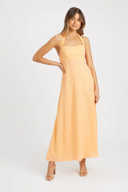 Women's Urban Clothing Georgette Halter Dress
