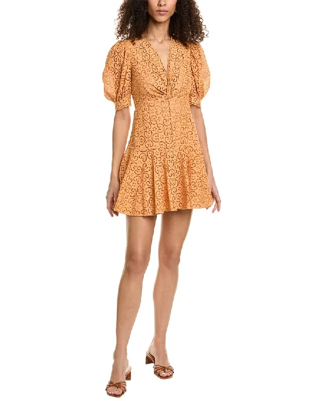 Stylish Women's Clothing Sandro Eyelet A-Line Dress