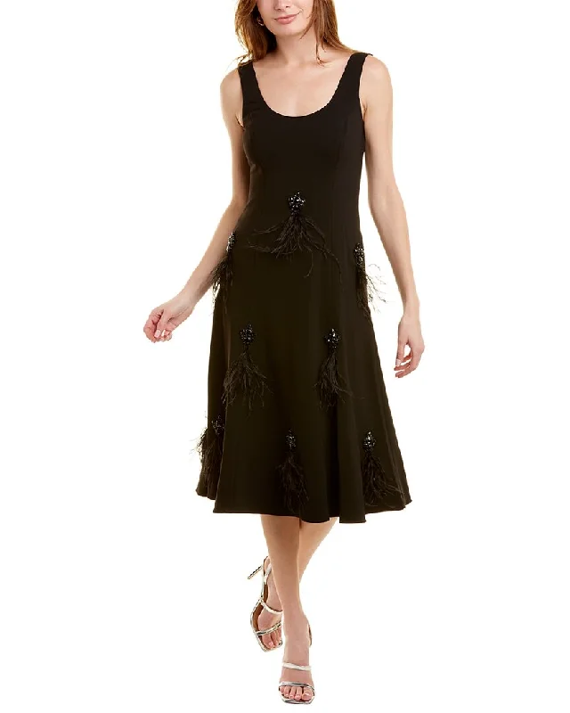 Affordable Women's Clothing Online Badgley Mischka Embellished A-Line Dress