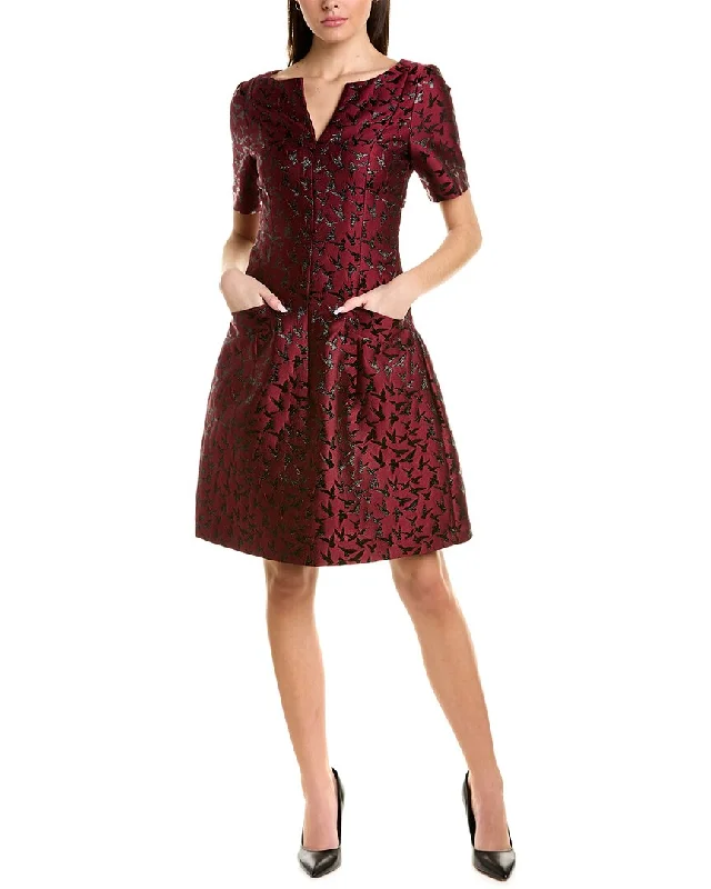 Casual Dresses for Women Oscar de la Renta Lurex Jacquard A-Line Dress