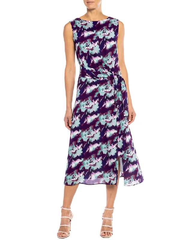 Women's Vacation Outfit Set Santorelli Dori Silk-Blend A-Line Dress