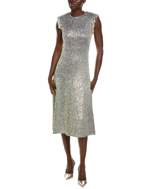 Women's Athletic Outfit St. John Wool-Blend A-Line Dress