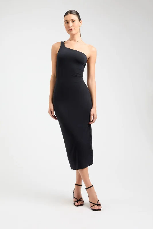Timeless Women's Apparel Jessica One Shoulder Dress
