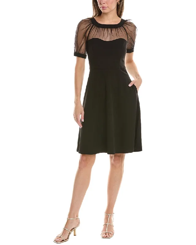 Women's Fashionable Clothing Sets Maggy London Illusion Yoke A-Line Dress