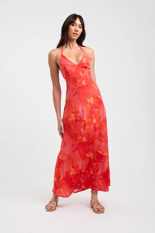 Affordable Luxury Women's Apparel Zya Halter Dress