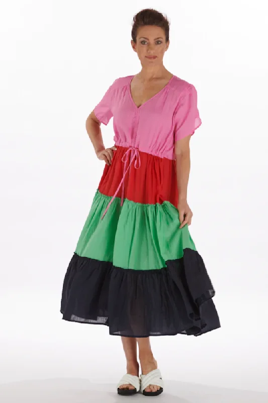 Discount Price Calypso Ruffle Dress By 365 Days