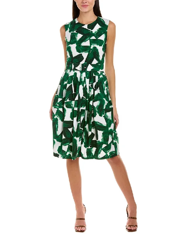 Women's Functional Outdoor Garments Samantha Sung Rachel Wool & Silk A-Line Dress