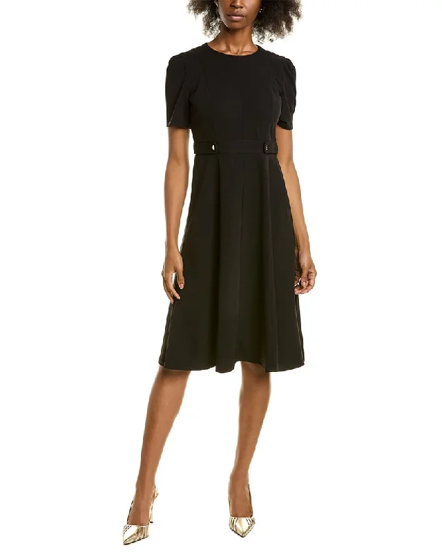 Women's Outerwear Attire London Times Side Tab A-Line Dress