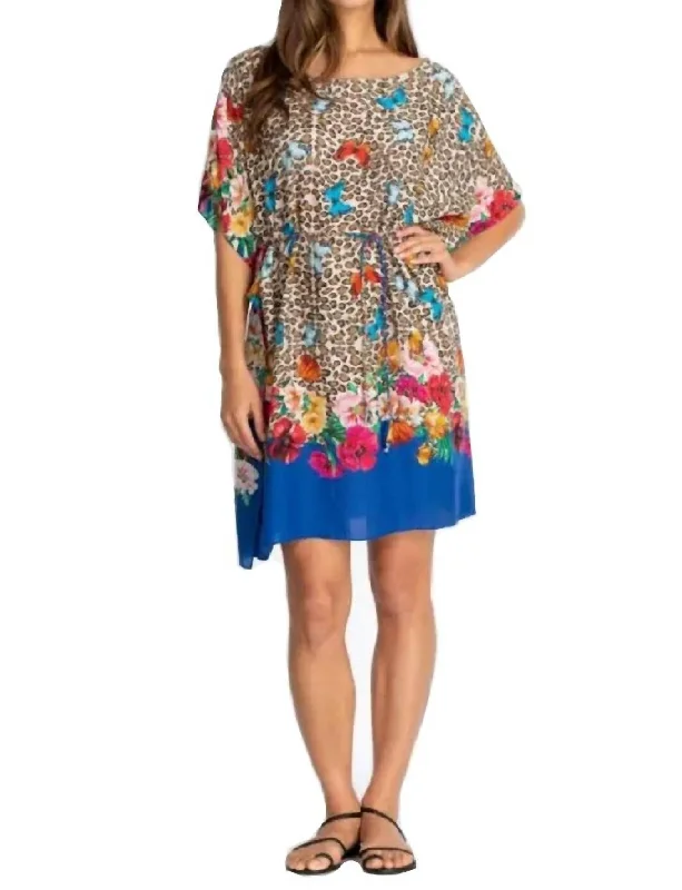 Women's Elegant Apparel Fleur Kaftan Dress in Multi