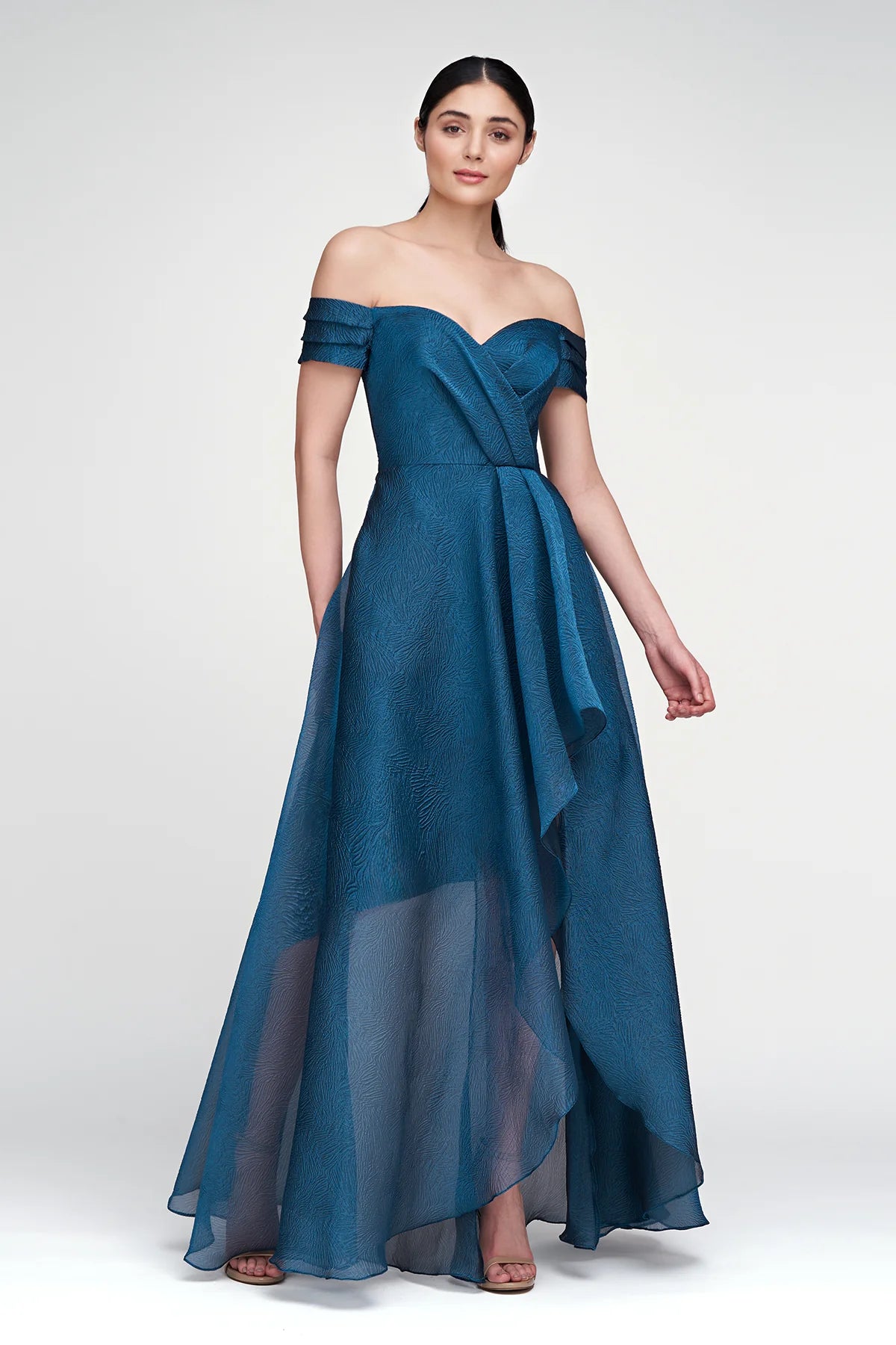 Women's Plus-Size Attire Cecilia High Low Gown - Night Swim