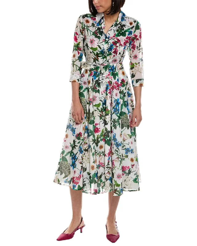 Women Clothing Samantha Sung Avenue A-Line Dress