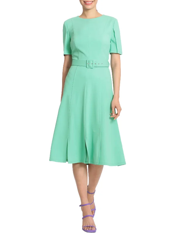 Flash Sales Today Womens Side Slit Long Wear to Work Dress