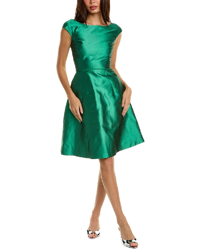 Flash Sales Today Oscar de la Renta Silk A-Line Dress