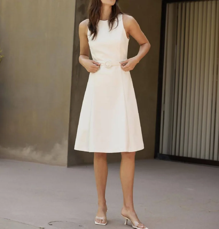 Women Wear Brands Aimee Racer Back Dress White