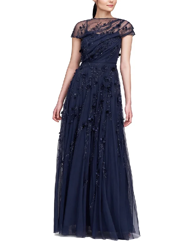 Women's Clothing for Every Season and Trend Theia Valerie Petal Embroidered Gown