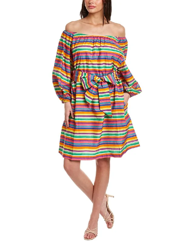 Women Fashion Frances Valentine Candy Stripe A-Line Dress