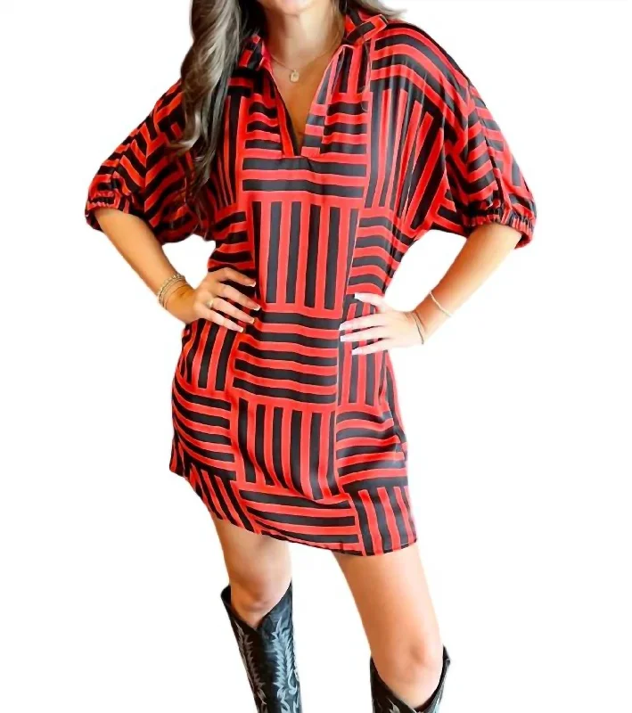 Women Apparel Charlotte Collared Drop Shoulder Dress In Natty Champs