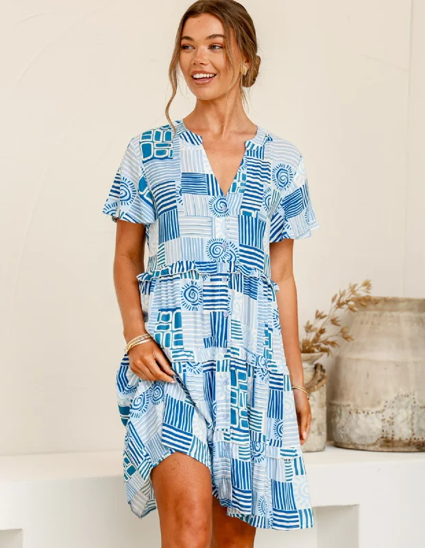 Women's Seasonal Clothing Athena Ruffle Dress - Grace & Co
